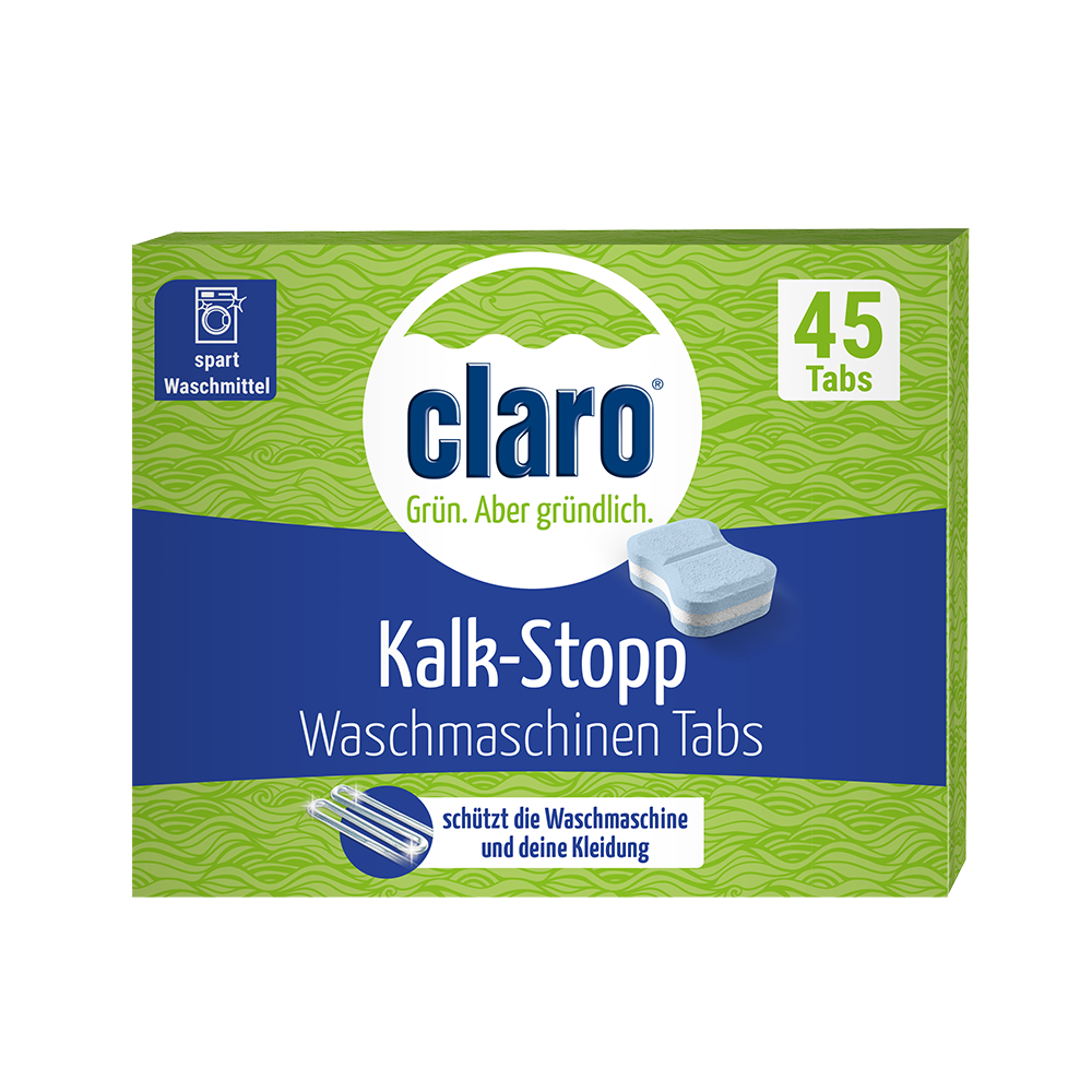 Bild: claro Waschmaschinen Tabs Kalk Stopp 