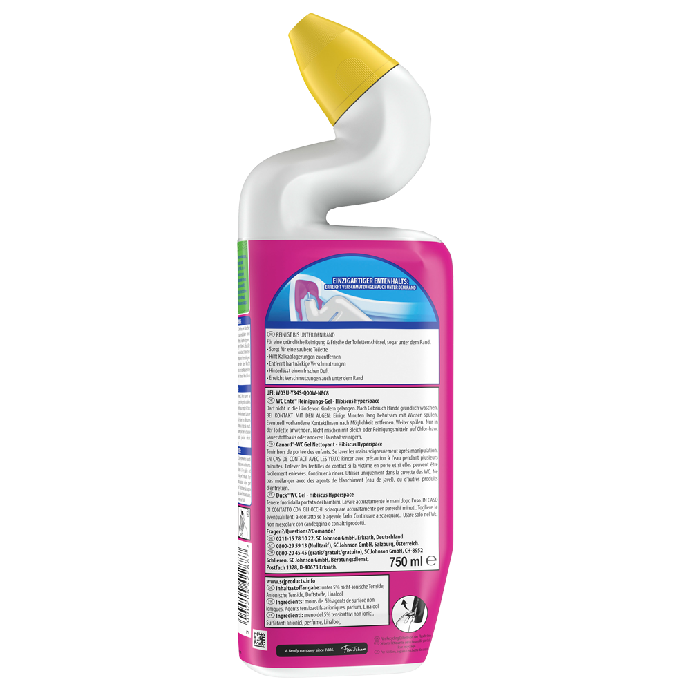 Bild: WC-Ente Hibiscus Hyperspace