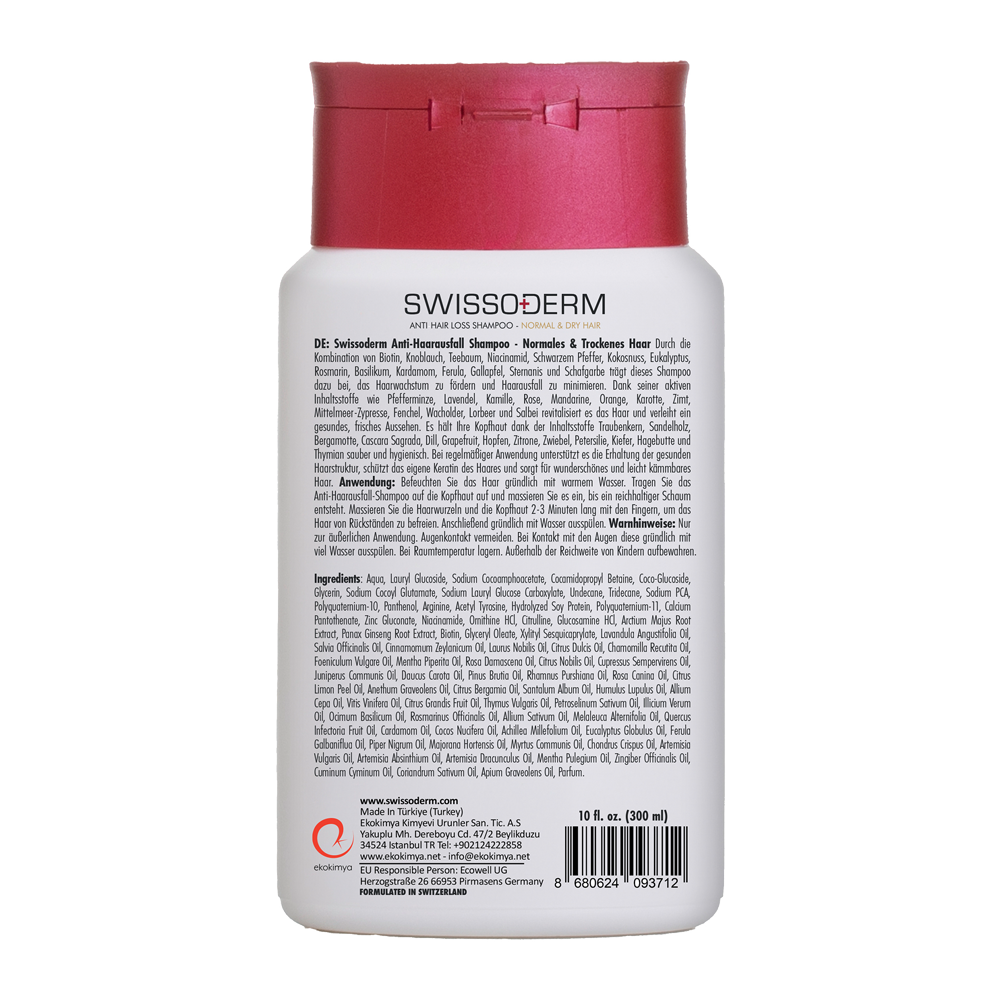 Bild: Swissoderm Anti Haarverlust Shampoo 