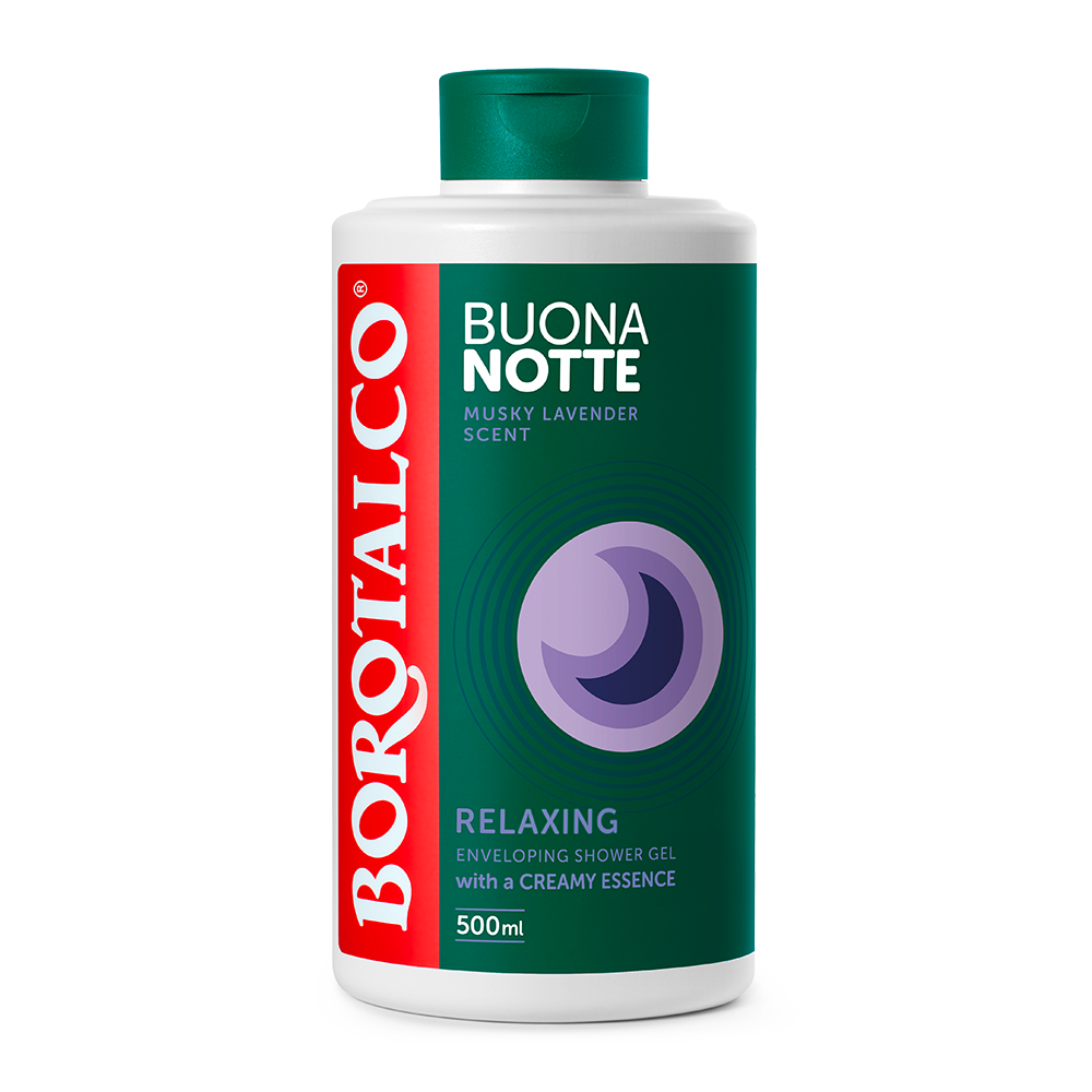Bild: BOROTALCO Duschgel Buona Notte Relaxing Musky Lavender Scent 