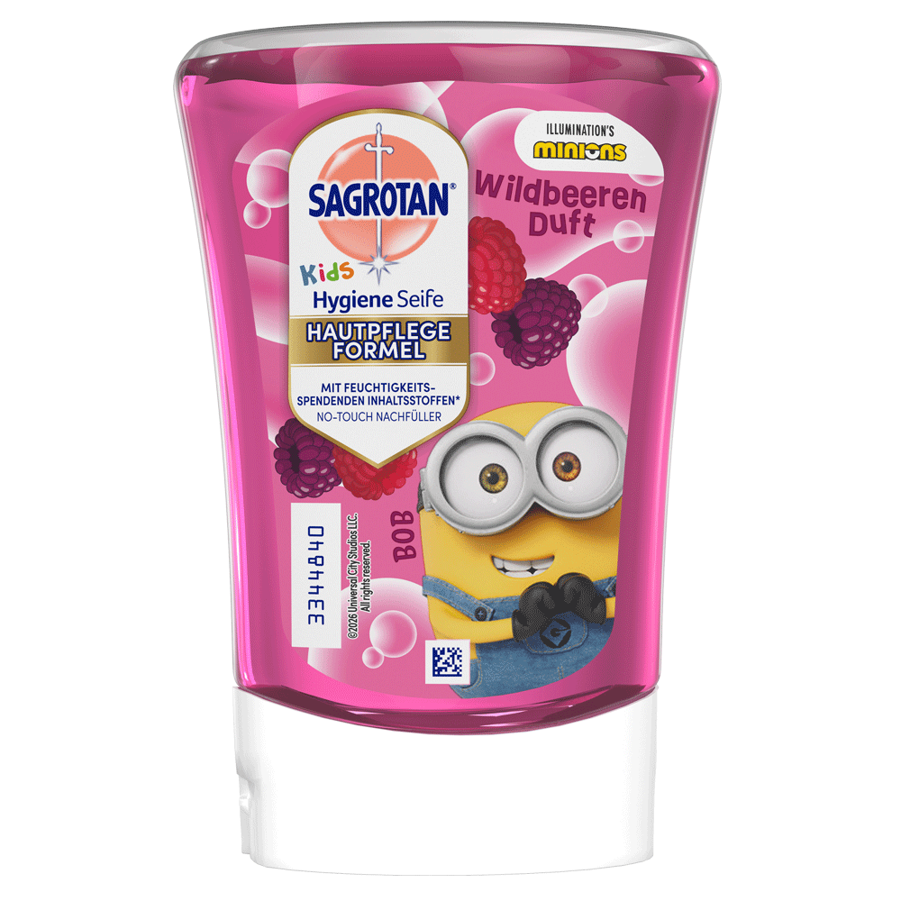 Bild: SAGROTAN Hygiene Seife Kids Nachfüller Wildbeeren Duft 