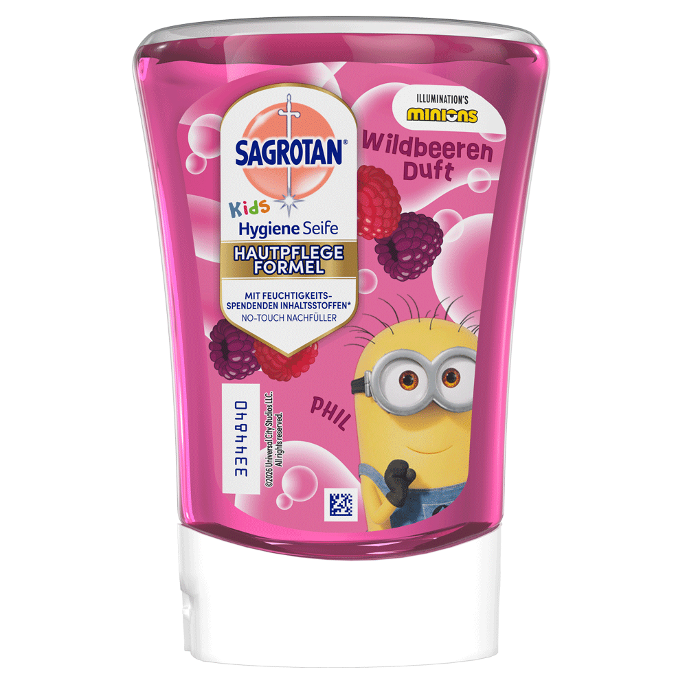 Bild: SAGROTAN Hygiene Seife Kids Nachfüller Wildbeeren Duft 