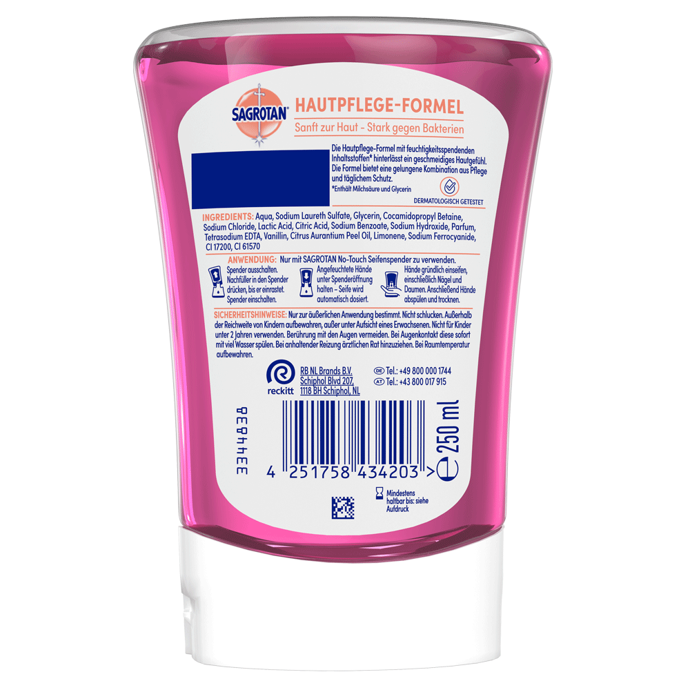 Bild: SAGROTAN Hygiene Seife Kids Nachfüller Wildbeeren Duft 