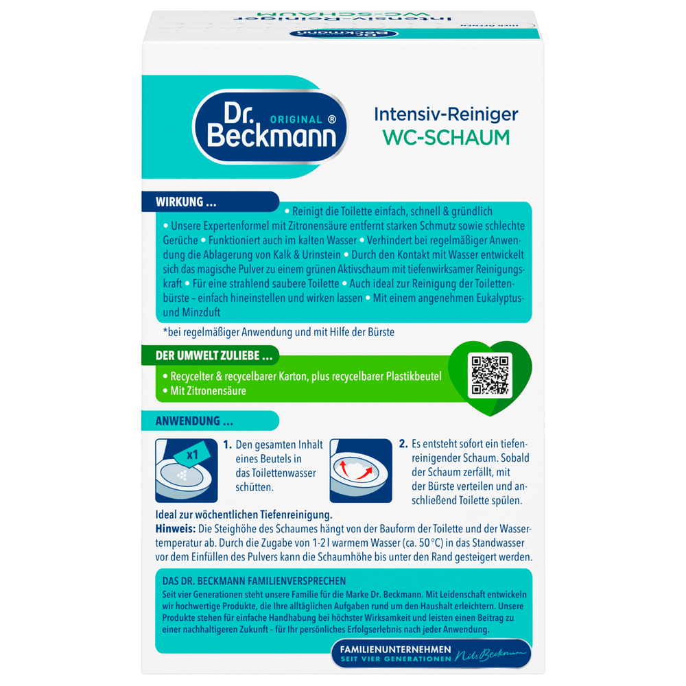 Bild: Dr. Beckmann WC Reiniger Schaum Eukalyptus 