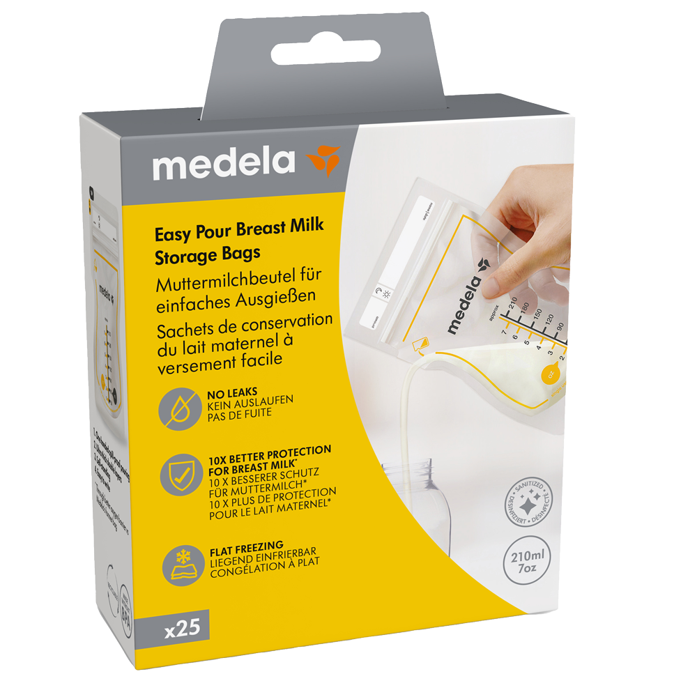 Bild: Medela Easy Pour Muttermilchbeutel 