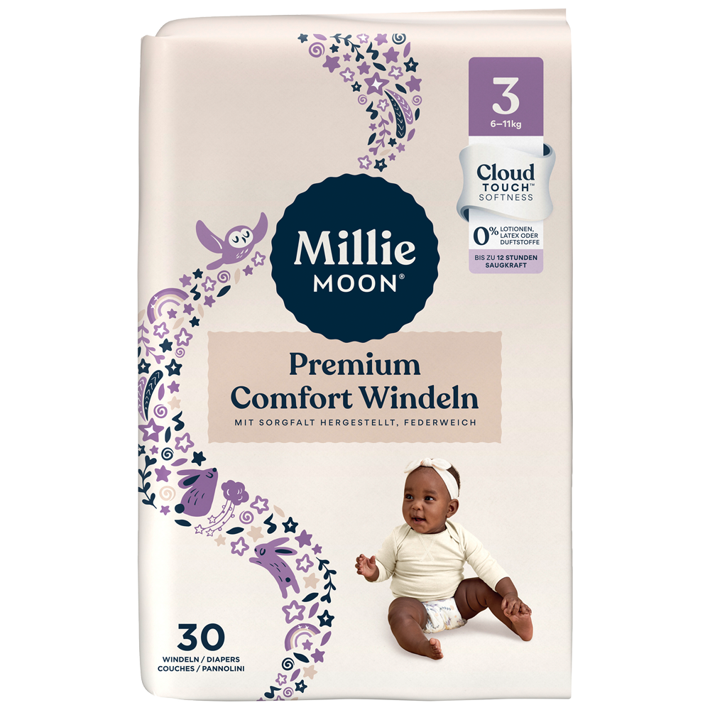 Bild: Millie Moon Premium Comfort Windeln Größer 3, 6 - 11kg 