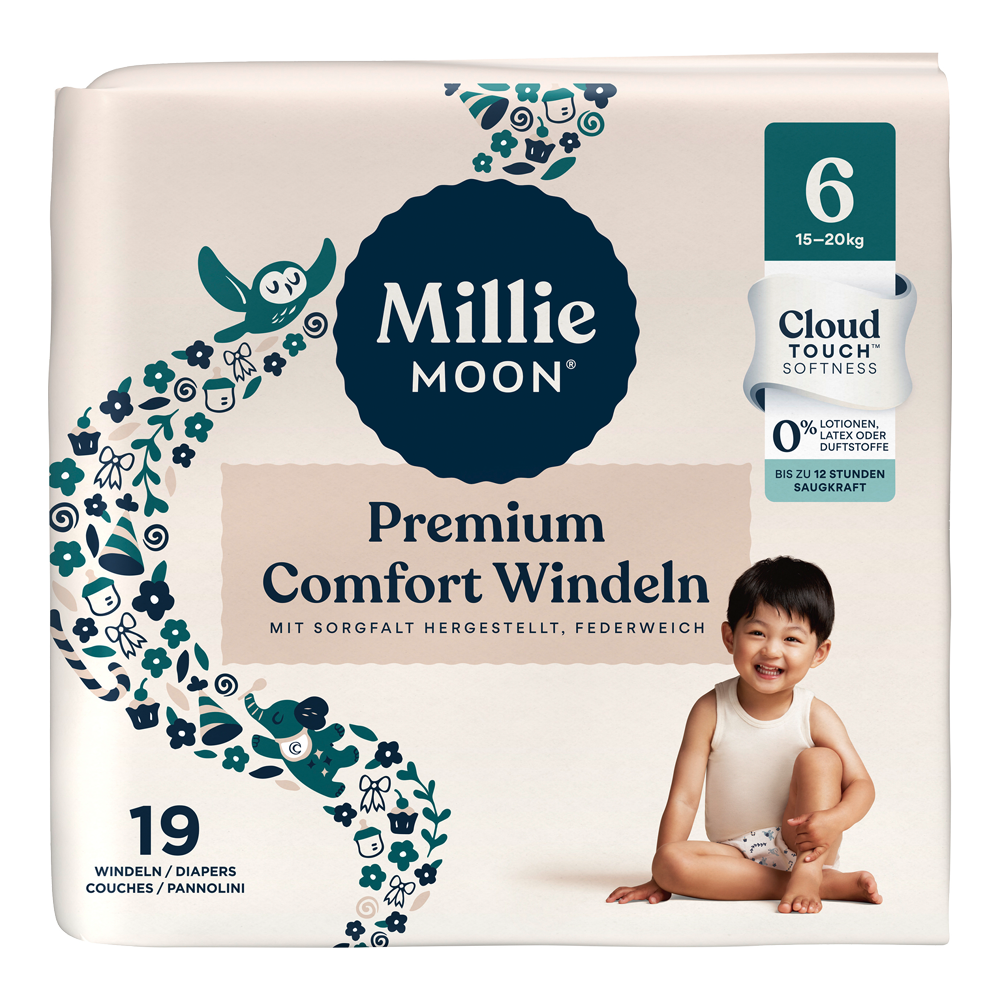 Bild: Millie Moon Premium Comfort Windeln Größe 6, 15 - 20kg 