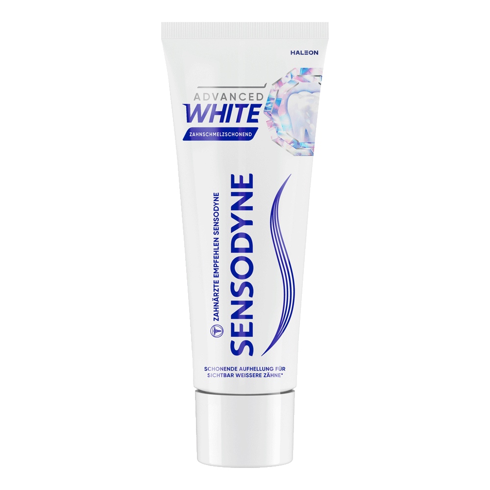 Bild: SENSODYNE Aufhellende Zahnpasta Advanced White 