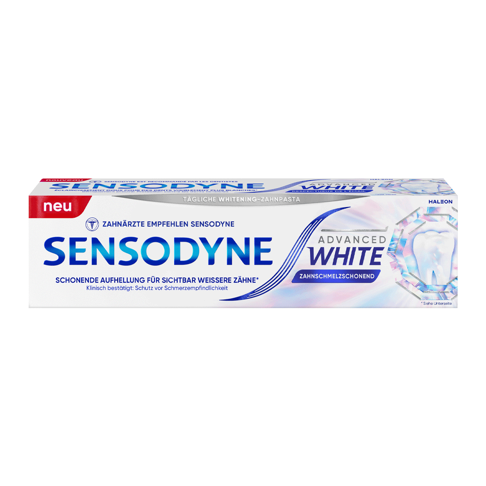 Bild: SENSODYNE Aufhellende Zahnpasta Advanced White 
