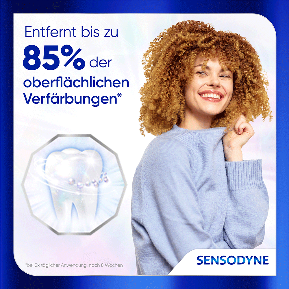 Bild: SENSODYNE Aufhellende Zahnpasta Advanced White 