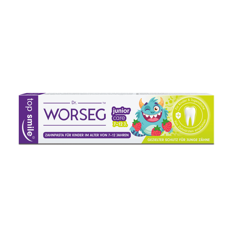 Bild: Worseg Top Smile Junior Care Zahnpasta 7-12J 