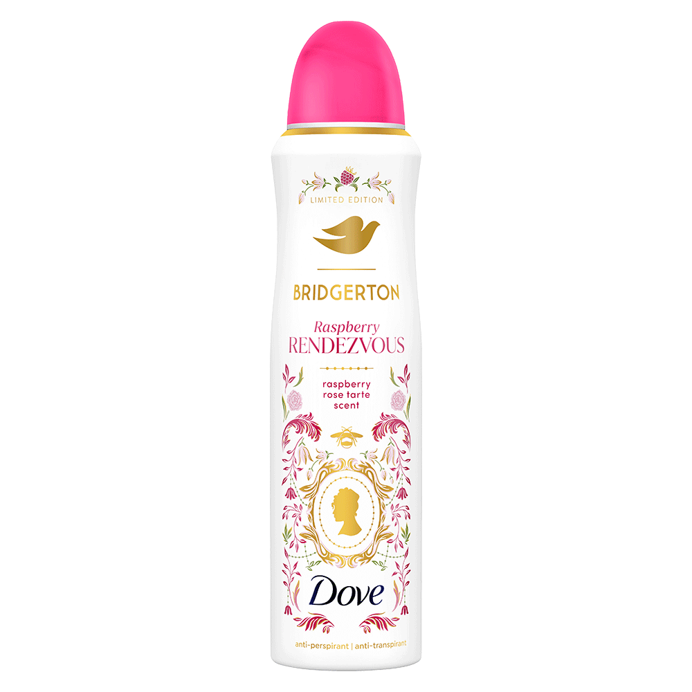 Bild: Dove Deo Spray Bridgerton Raspberry Rendezvous 