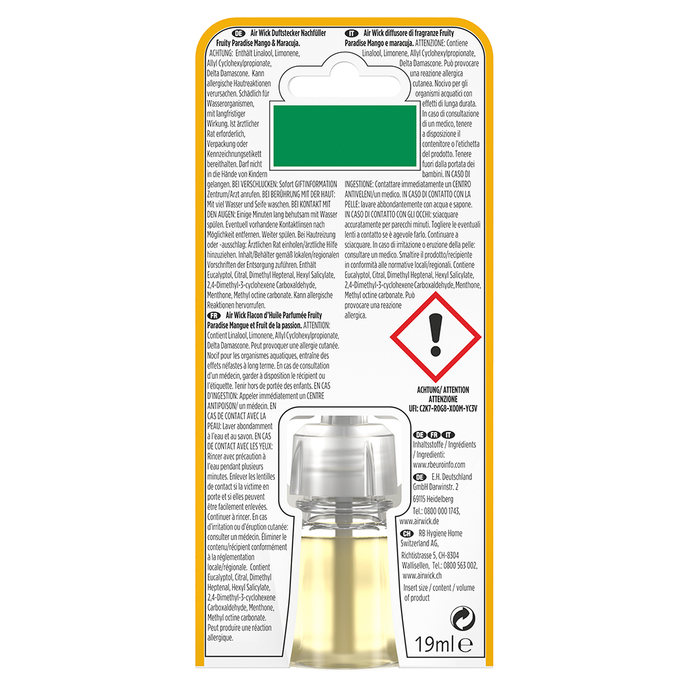 Bild: AIRWICK AirWick Fruity Paradise Mango & Maracuja Duftstecker Refill 