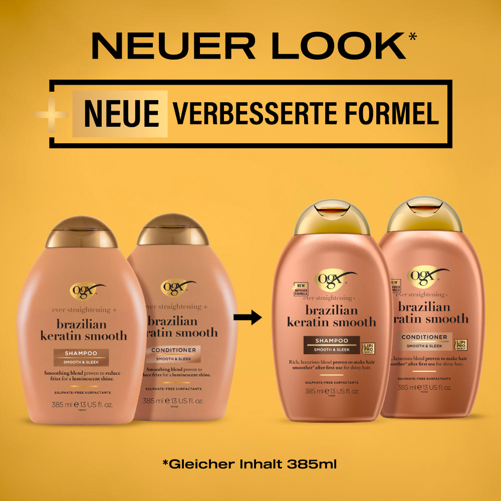Bild: OGX Conditioner Brazilian Keratin Smooth 