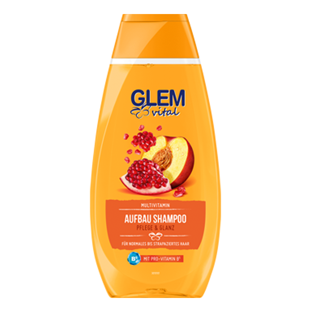 Bild: GlemVital Aufbau Shampoo Pflege & Glanz Multivitamin