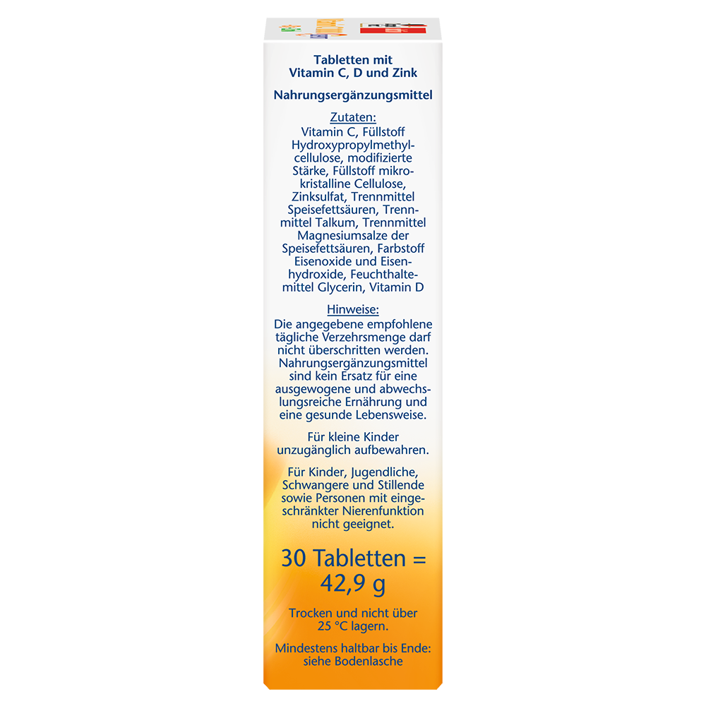 Bild: DOPPELHERZ Vitamin C 1000 + D3 + Zink 