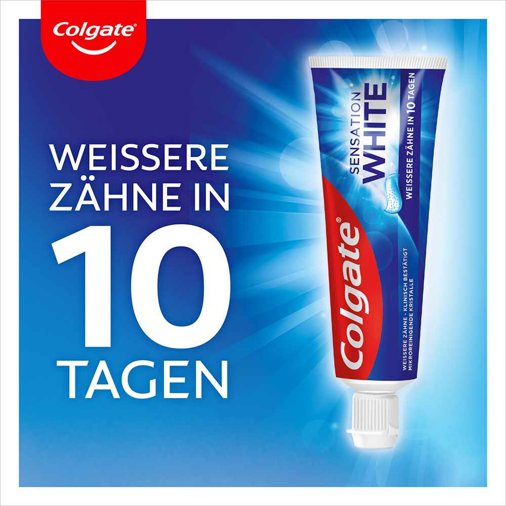 Bild: Colgate Zahnpasta Sensation White 