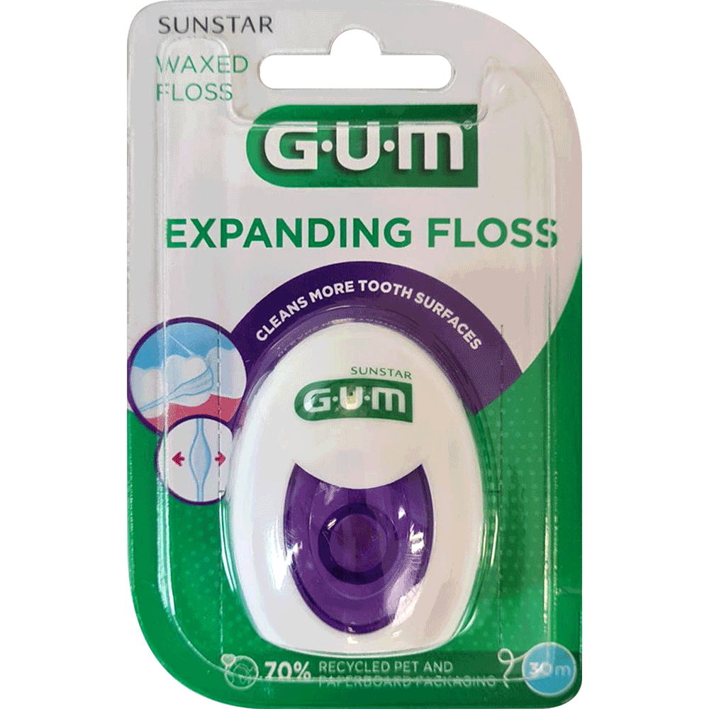 Bild: GUM EXPANDING FLOSS Zahnseide gewachst 