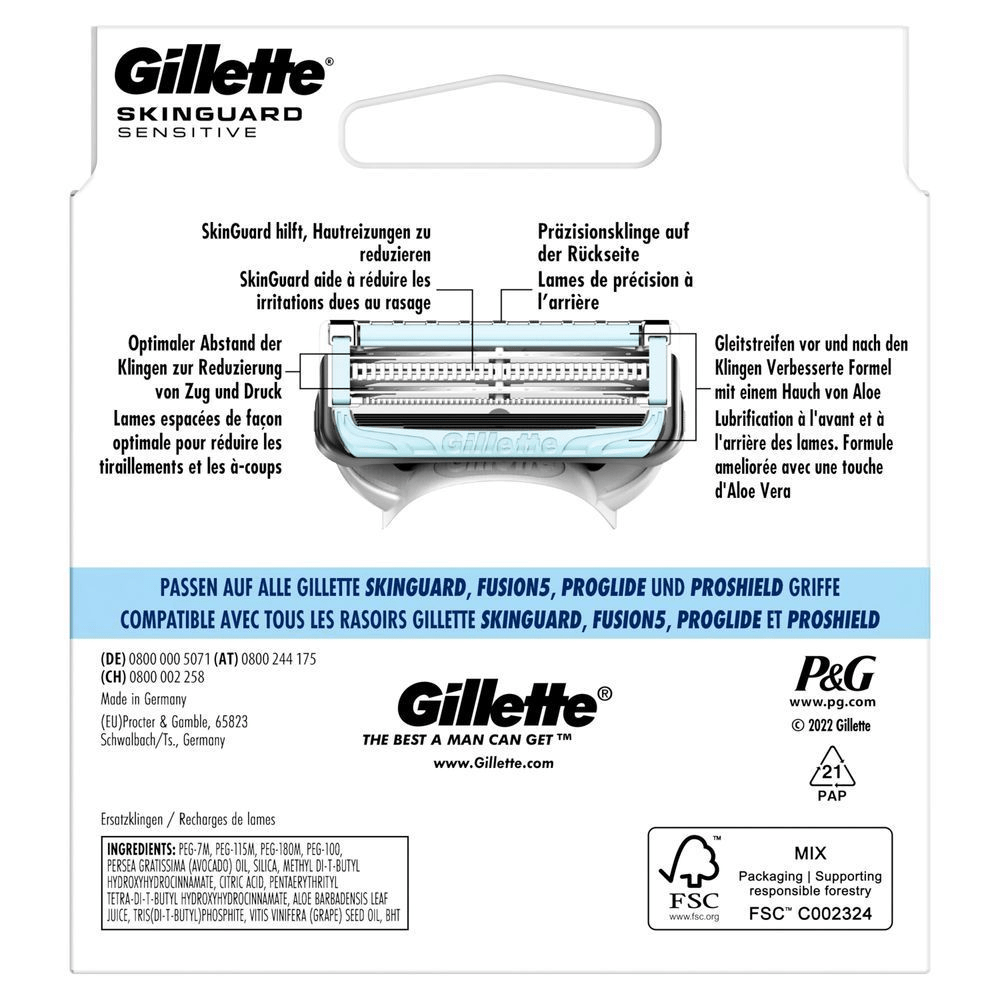 Bild: Gillette SkinGuard Sensitive Ersatzklingen 
