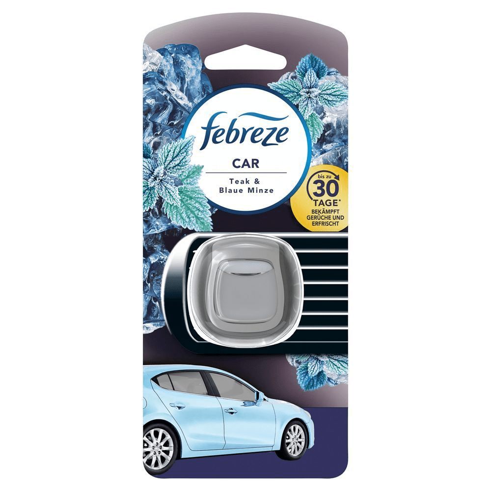 Bild: Febreze Teak & Blaue Minze Auto Lufterfrischer Nachfüller, entfernt Gerüche im Auto 