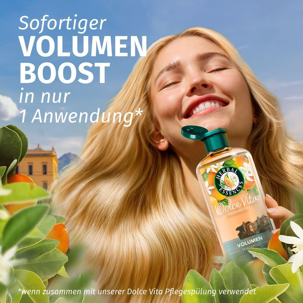 Bild: Herbal essences Volumen Shampoo mit Orangenduft 