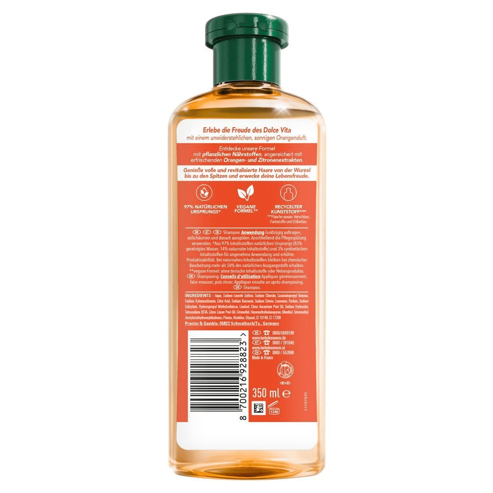 Bild: Herbal essences Volumen Shampoo mit Orangenduft 