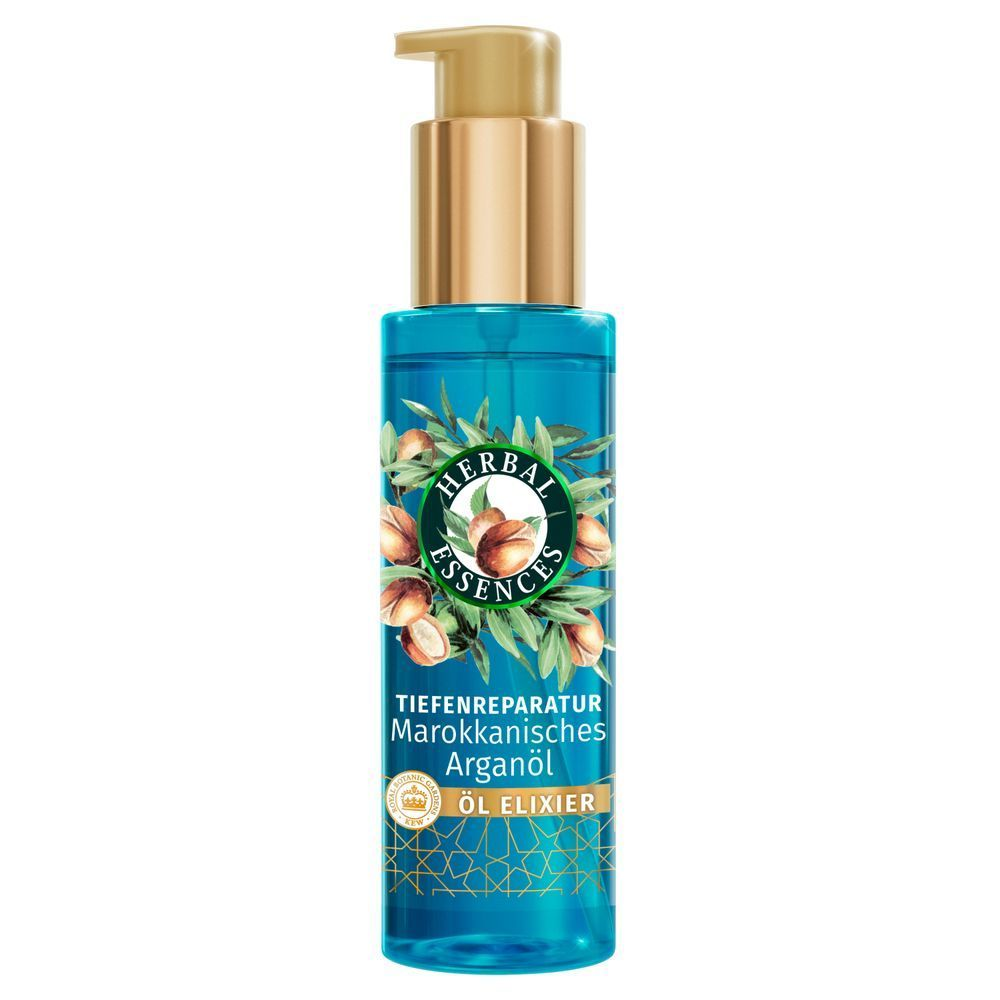 Herbal Essences Tiefenreparatur Marokkanisches Arganöl Öl Elixier, formuliert für tiefe Reparatur.