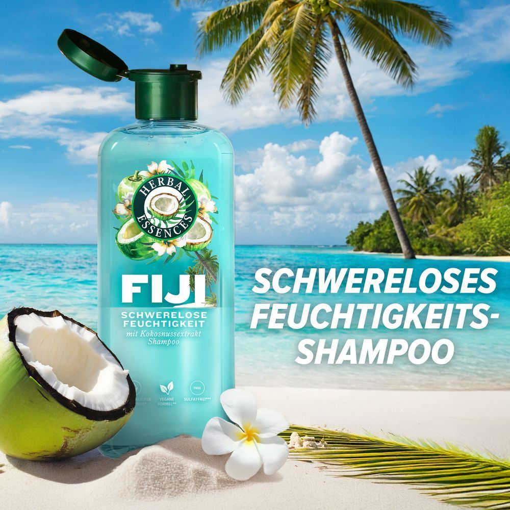 Herbal Essences FIJI Schwerelose Feuchtigkeit mit Kokosnussextrakt Anti-Schuppen Shampoo.