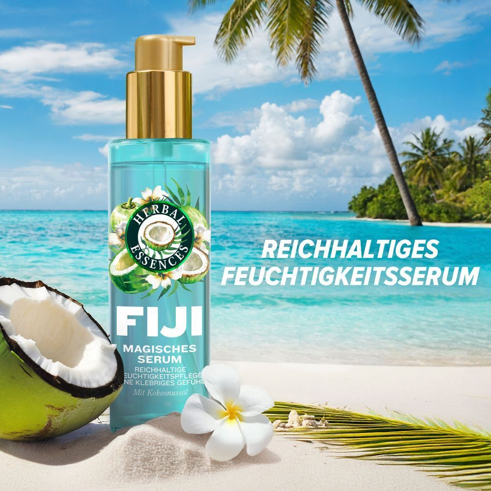 Herbal Essences FIJI Magisches Serum, reichhaltiges Feuchtigkeitsserum mit Kokosnussöl.