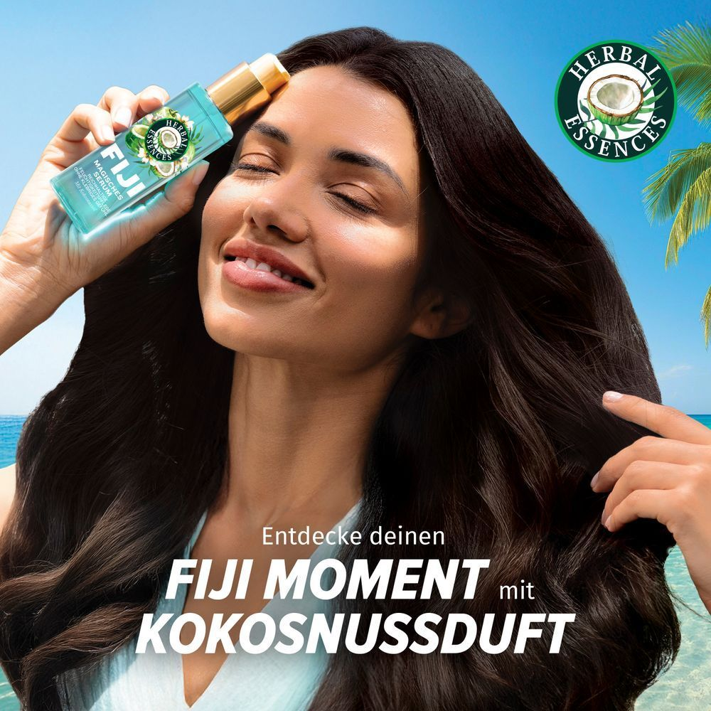 Herbal Essences Fiji Magisches Serum mit Kokosnussduft für einen Fiji Moment.