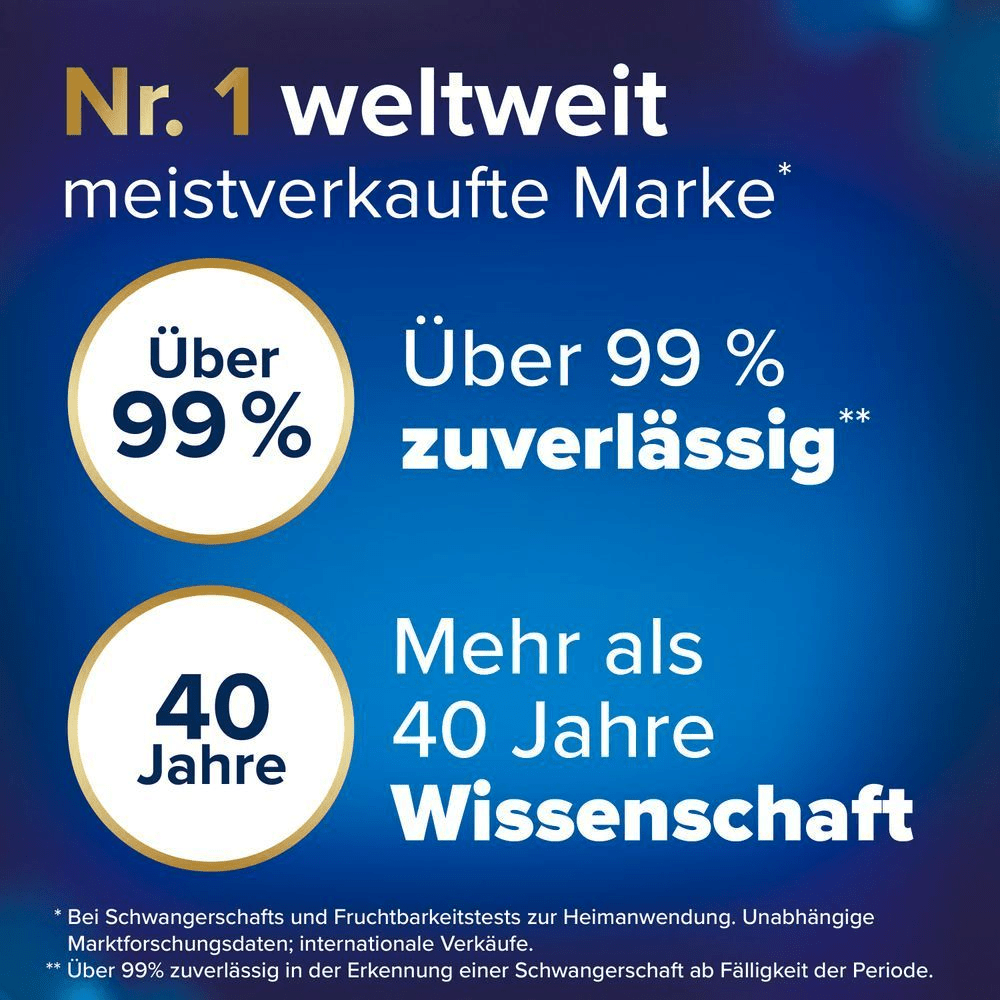 Bild: Clearblue Schwangerschaftsfrühtest 