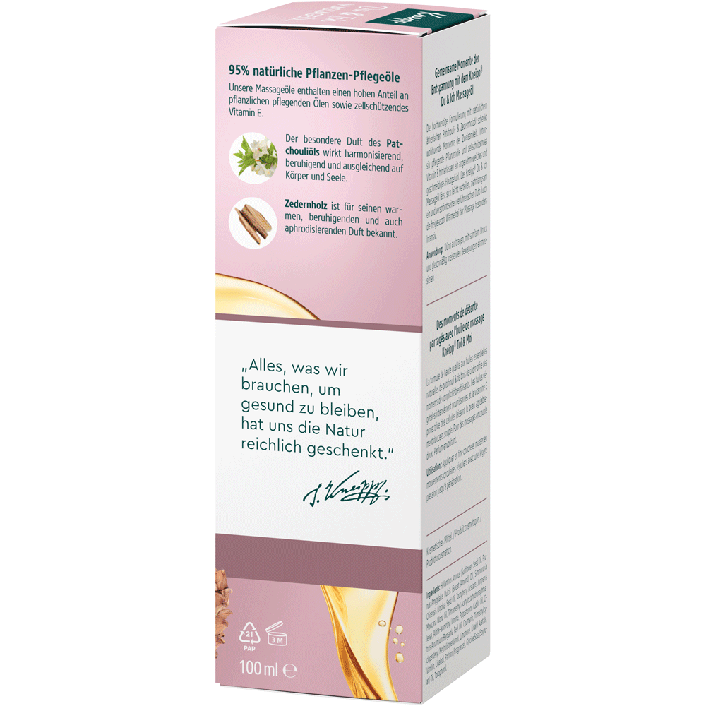 Bild: Kneipp Massageöl Du & Ich 