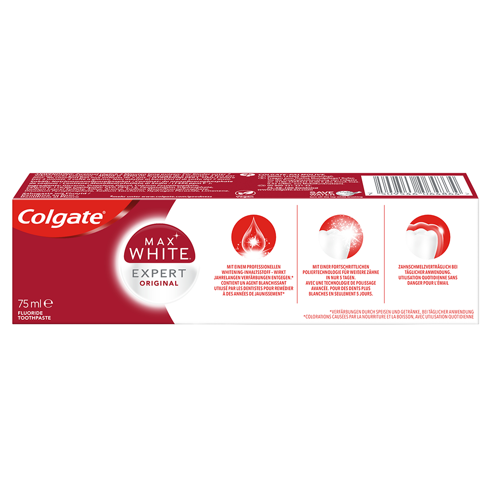 Bild: Colgate Max White Expert White Zahncreme