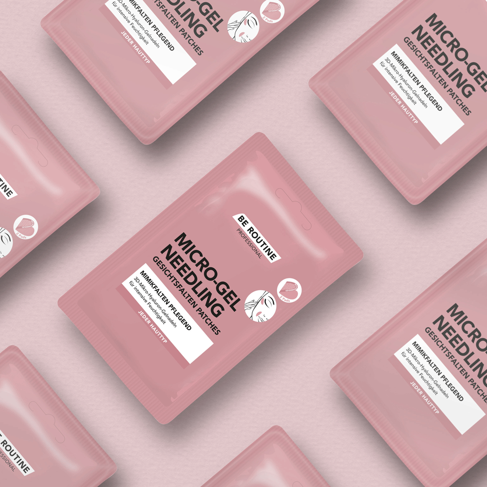 Bild: BE ROUTINE Gesichtsfalten Patches Micro-Gel Needling