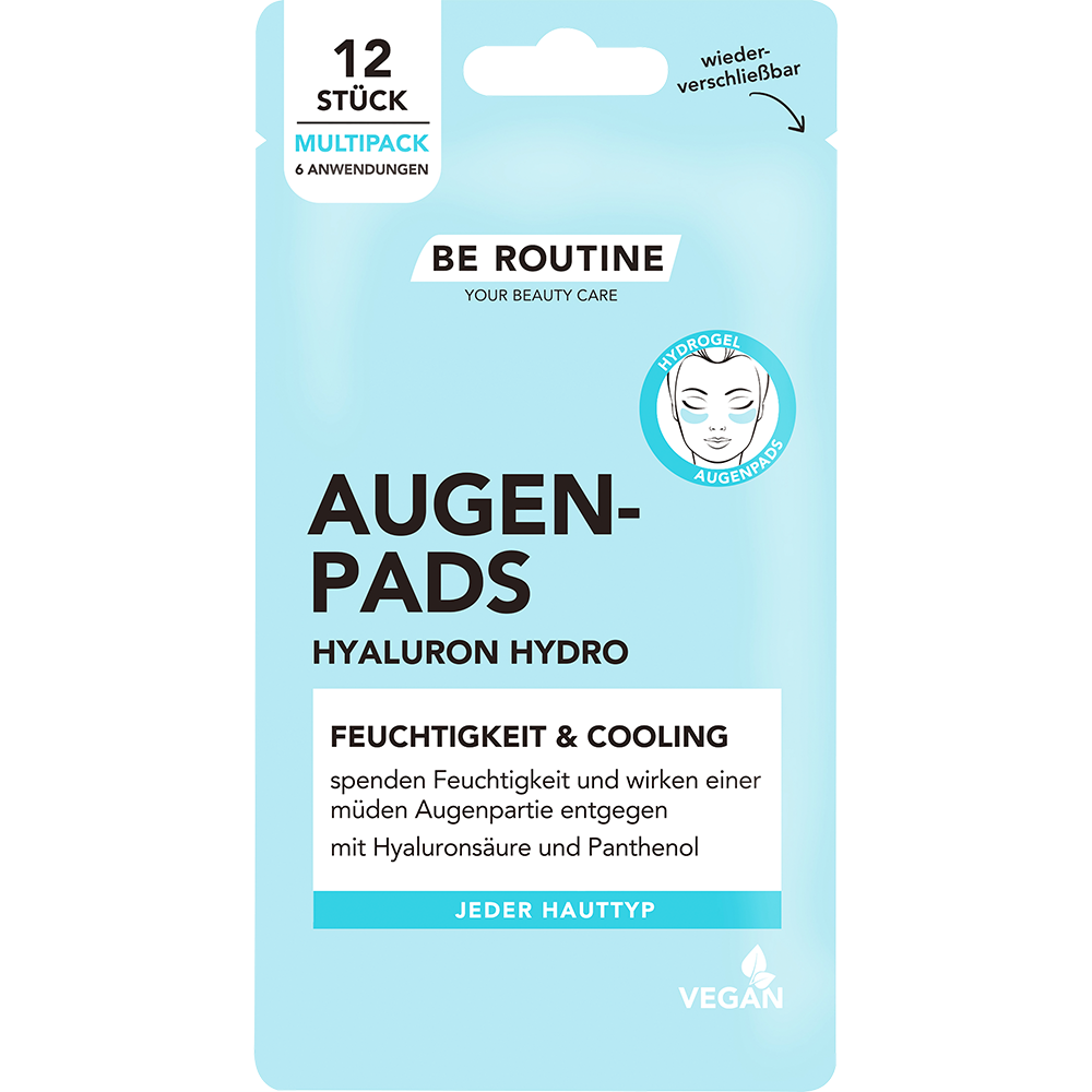 Bild: BE ROUTINE Augen Pads Hyaluron Hydro 