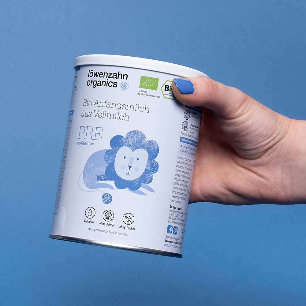 Bild: Löwenzahn organics Bio Anfangsmilch aus Vollmilch