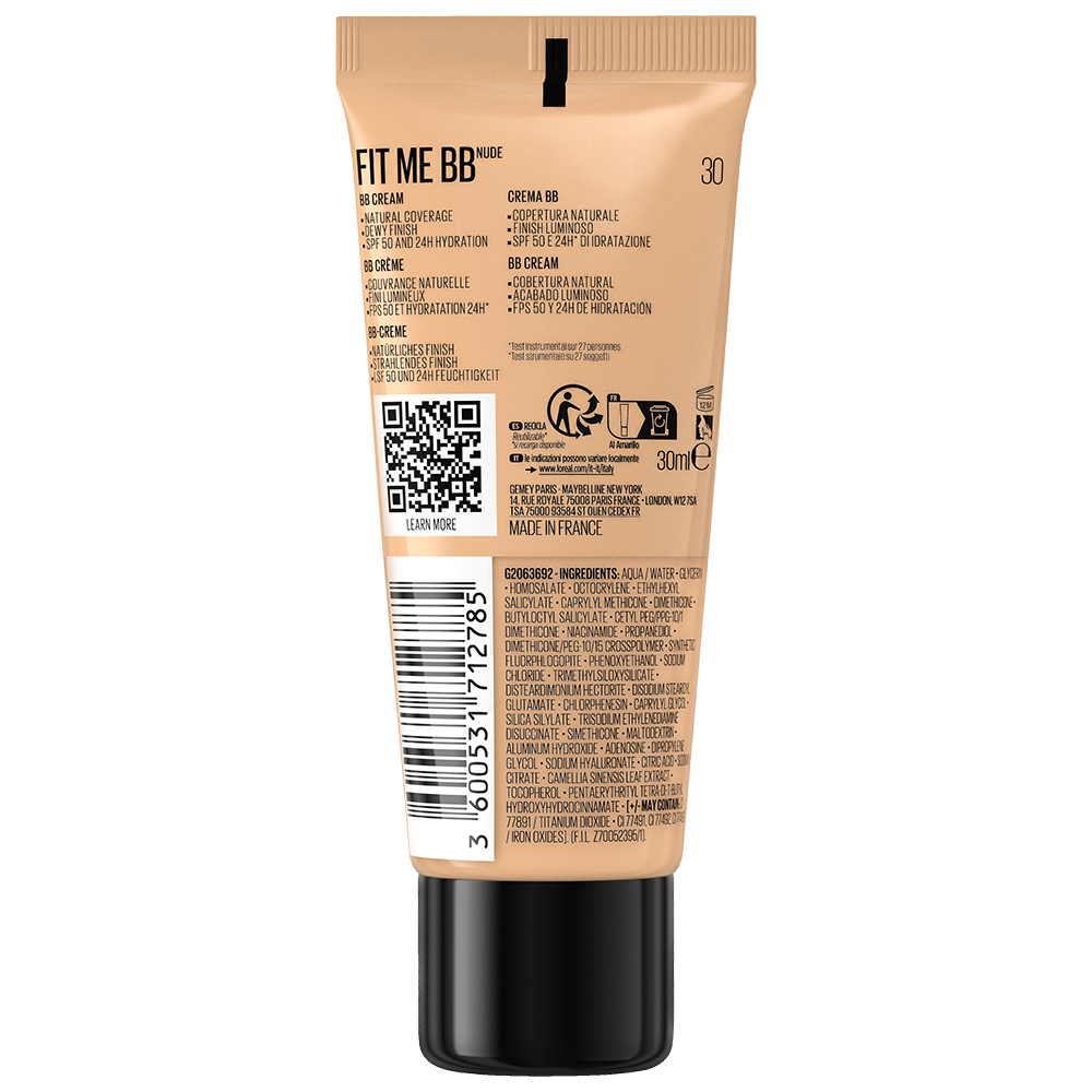 Bild: MAYBELLINE Fit me Nude BB Cream 30