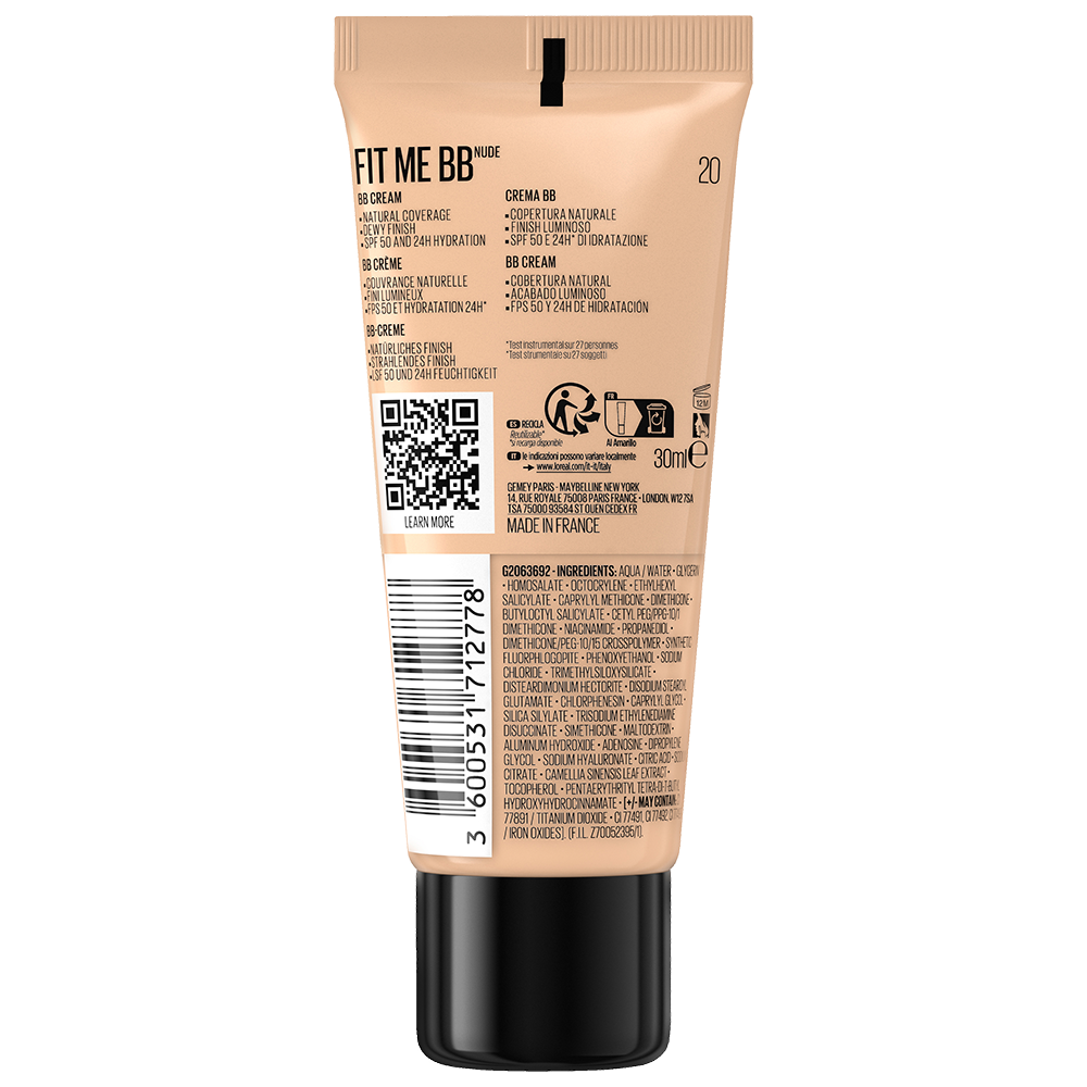 Bild: MAYBELLINE Fit me Nude BB Cream 20