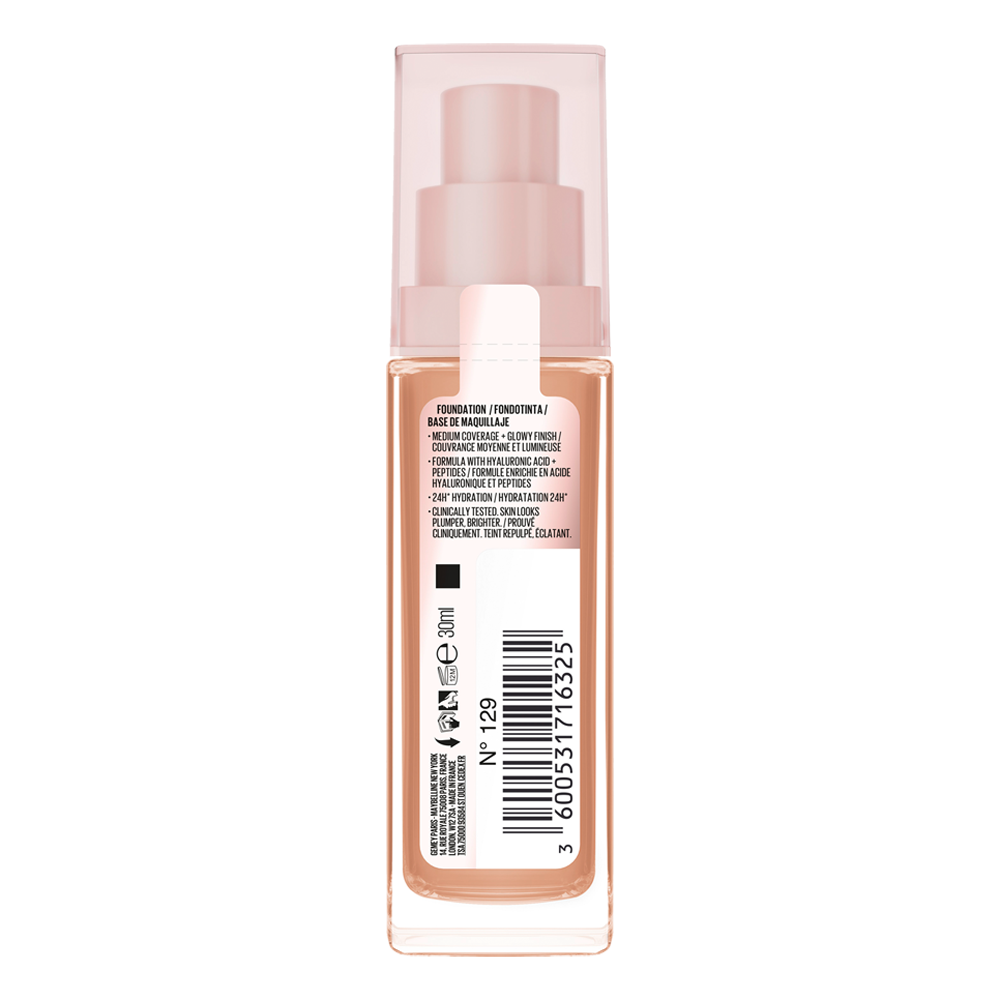 Bild: MAYBELLINE Face Lifter Plump & Glow Foundation 129