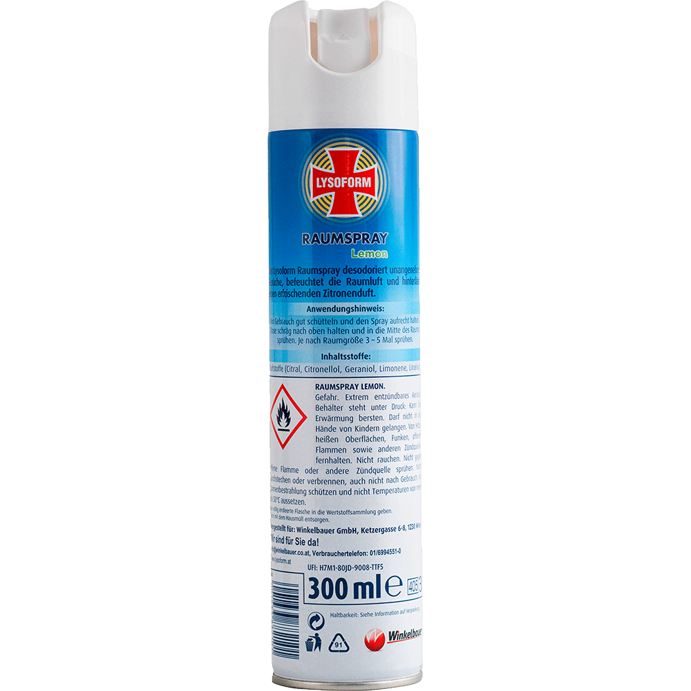 Bild: LYSOFORM Raumspray Lemon 