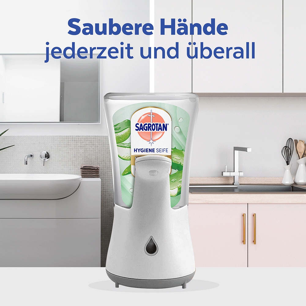 Bild: SAGROTAN Hygiene Seife Nachfüller Aloe Vera Duft 