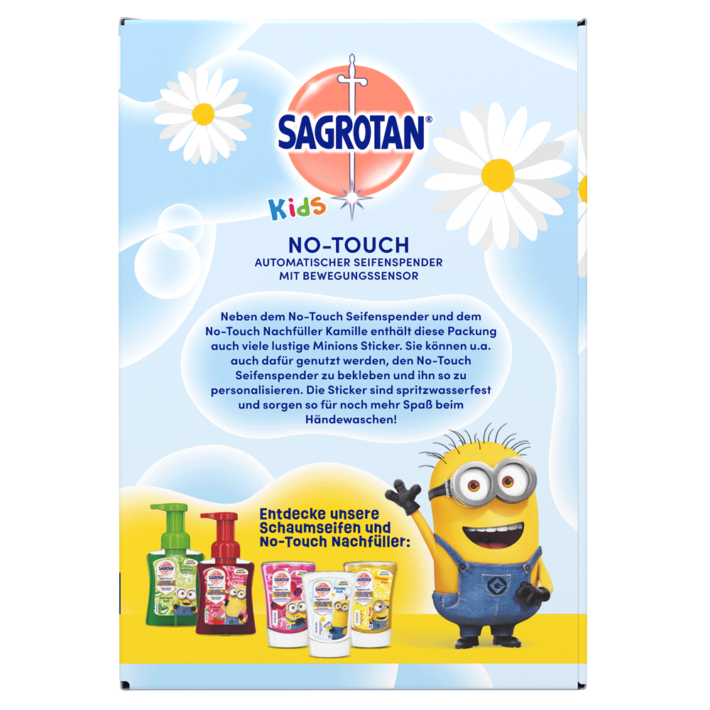 Bild: SAGROTAN Hygiene Seife Kids Starter Set Kamille Duft 