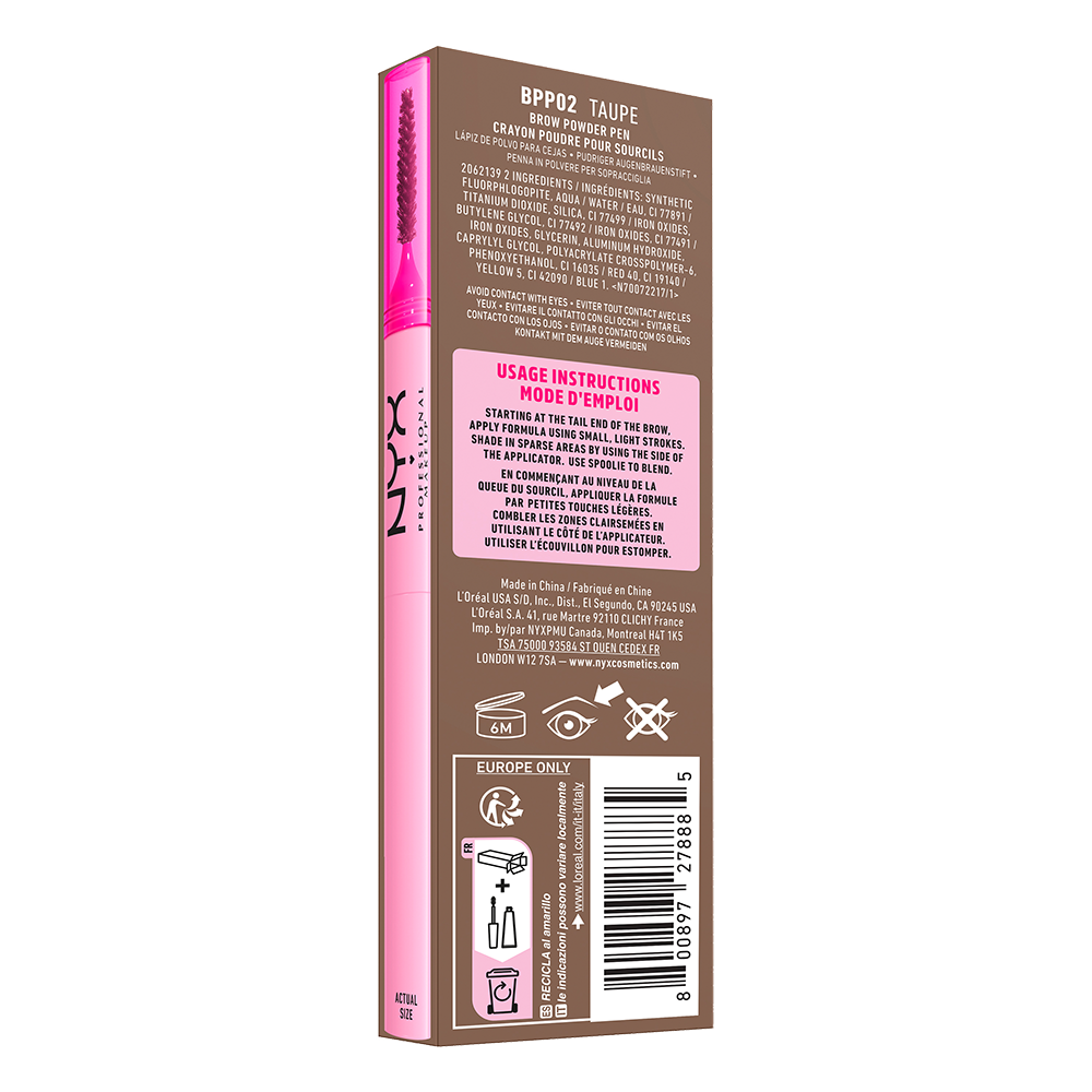 Bild: NYX Professional Make-up Fluff & Snatch Brow Powder Pen 02
