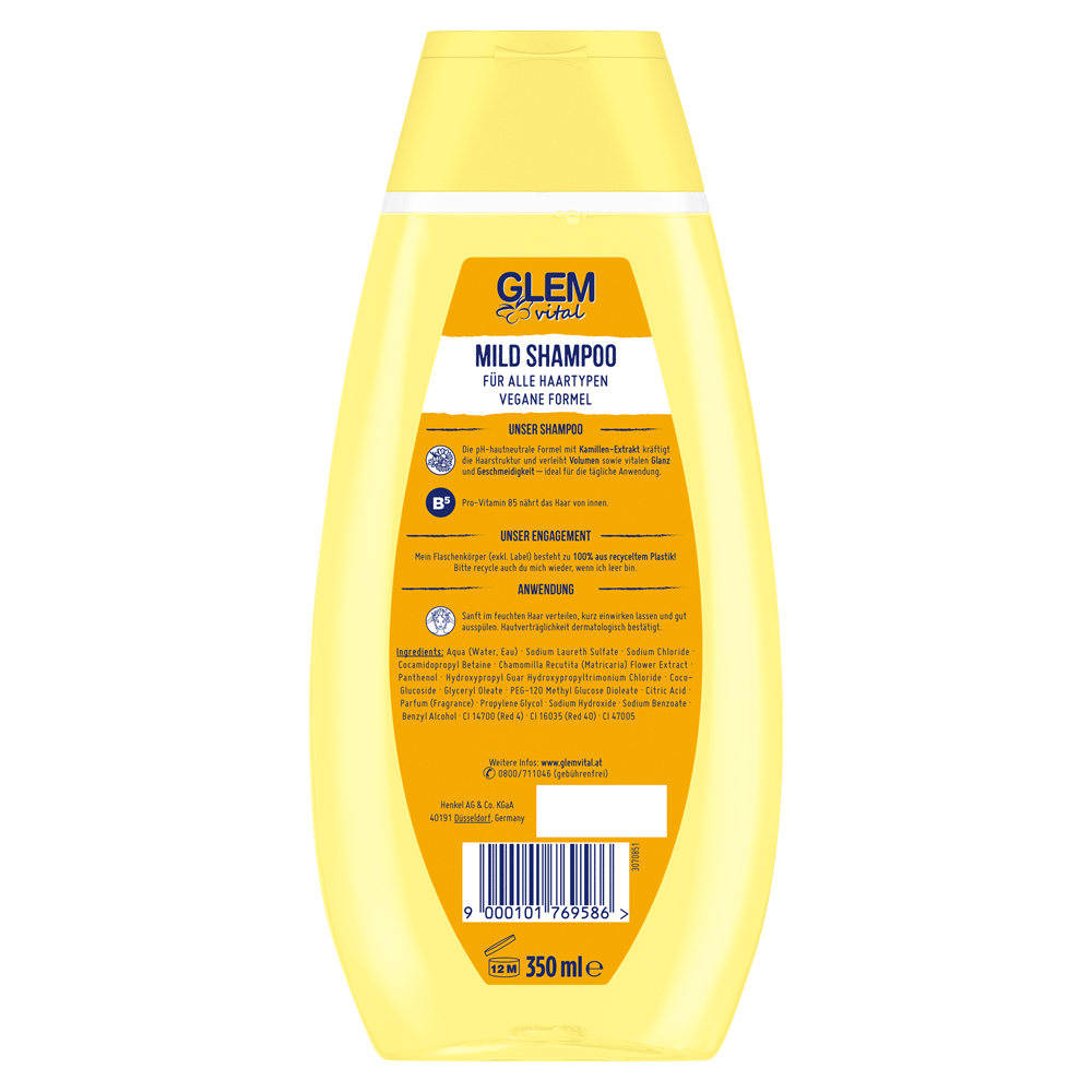 Bild: GlemVital Shampoo Mild Kamille 