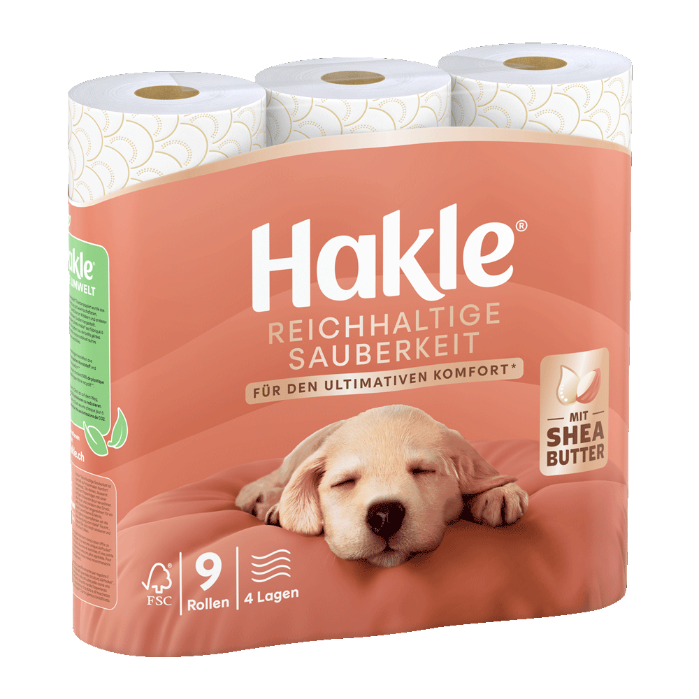 Bild: Hakle Toilettenpapier  Reichhaltige Sauberkeit 4-lagig 