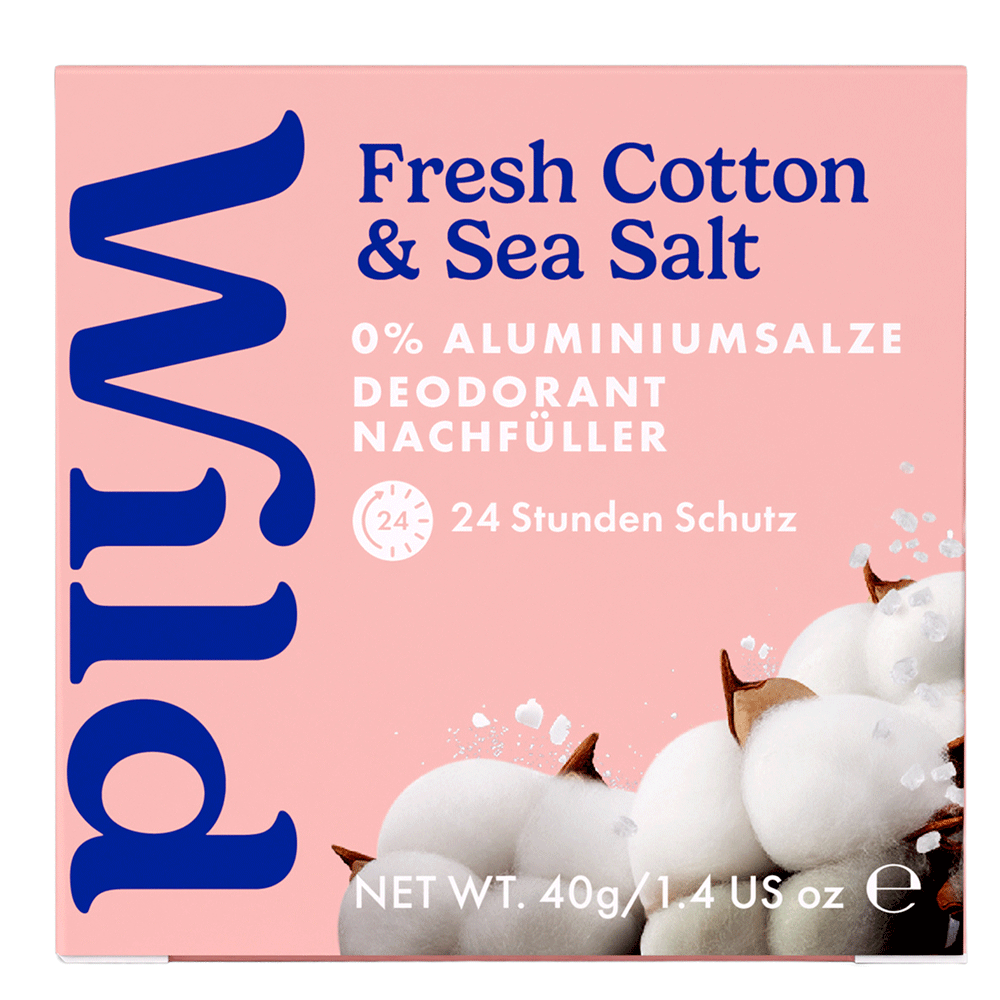 Bild: WILD Deo Stick Refill Fresh Cotton & Sea Salt 