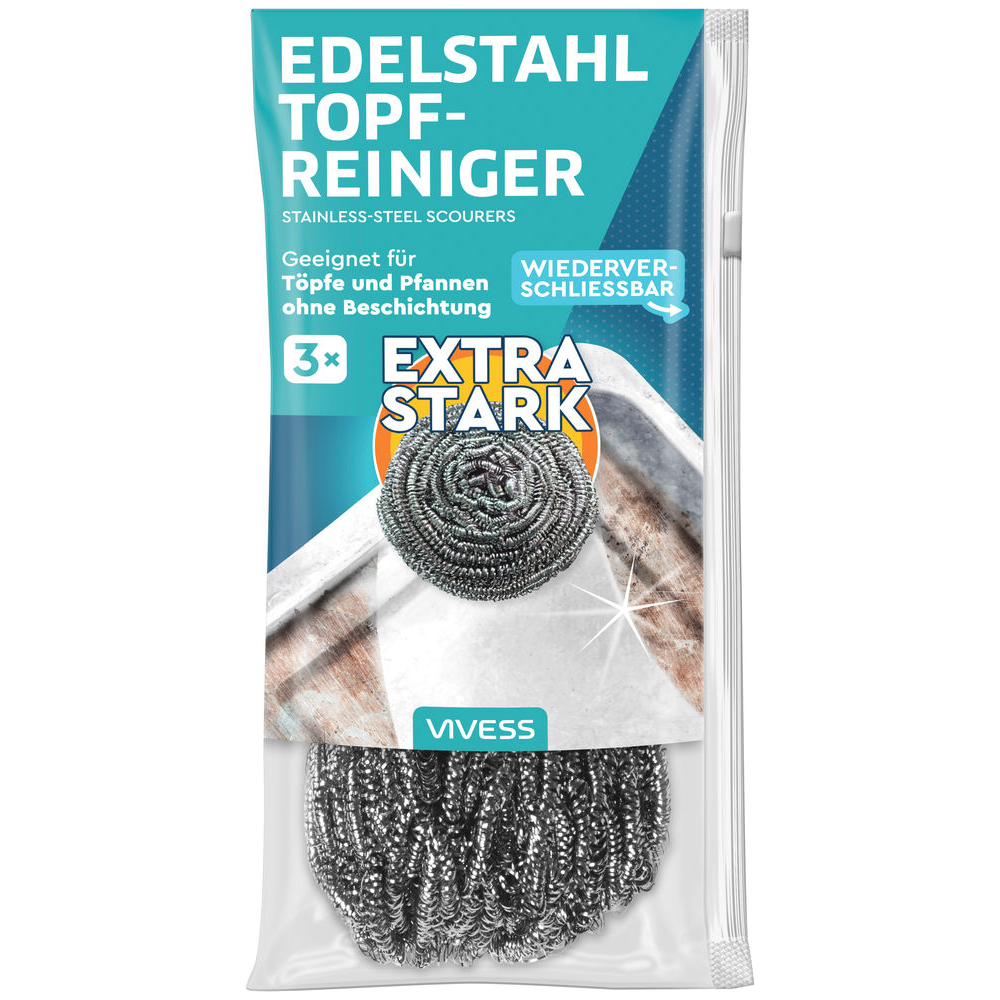 Bild: Vivess Edelstahl Topfreiniger 