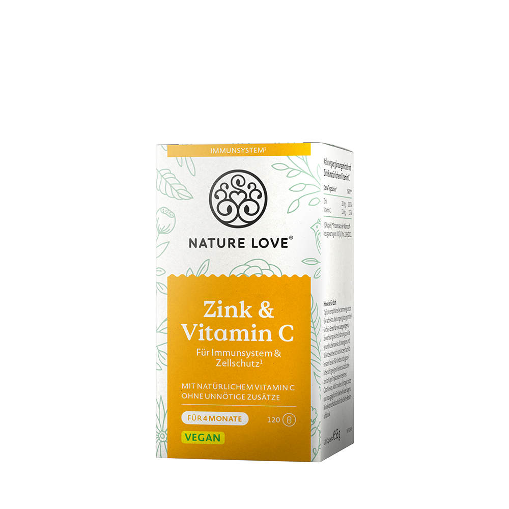 Bild: NATURE LOVE Zink und Vitamin C 