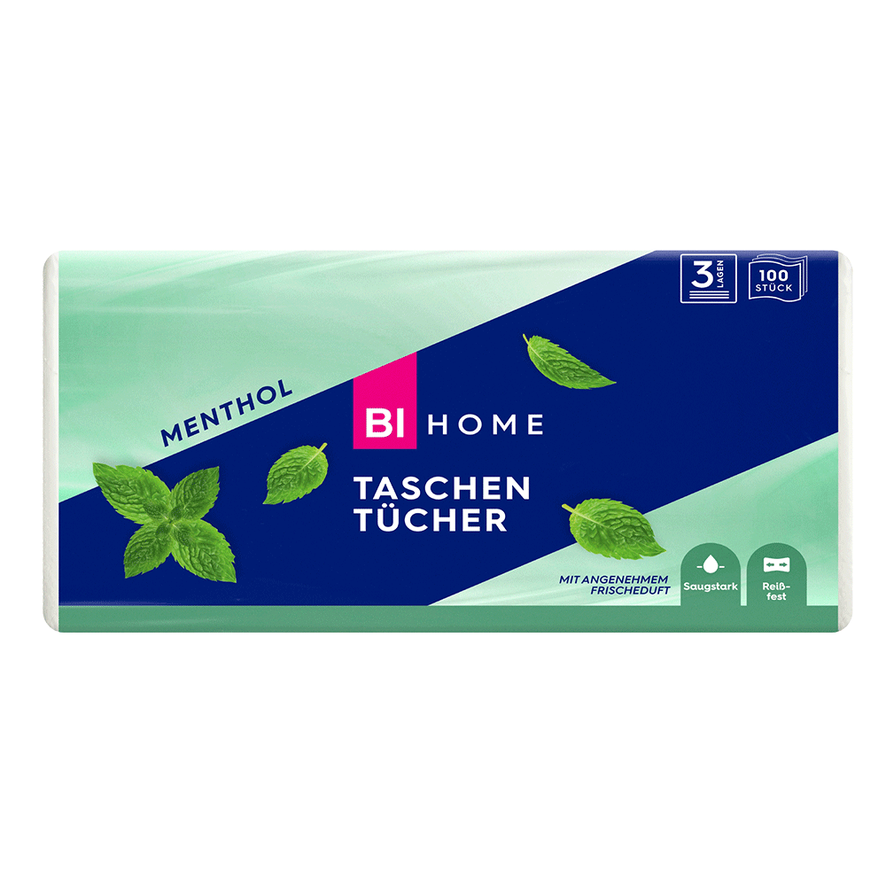 Bild: BI HOME Taschentücher Menthol 