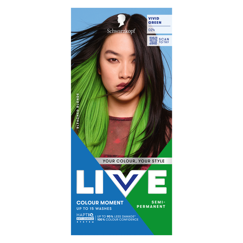 Bild: Schwarzkopf Live Colour Moment Haarfarbe Vivid Green